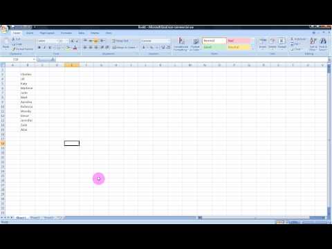 Create Custom Lists in Microsoft Excel 2007
