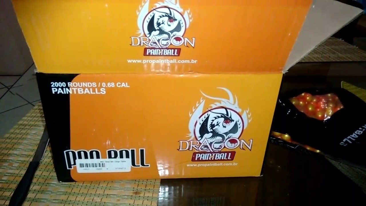 Novas Dragon pró ball fabricadas pela G.I. PAINTBALL