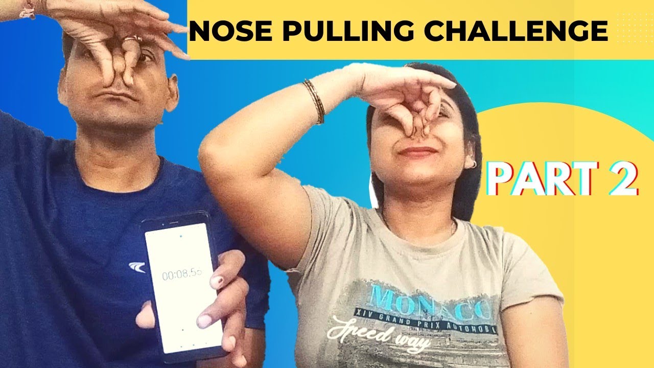Nose Pulling Challenge/Nose Pulling With My Husband YouTube