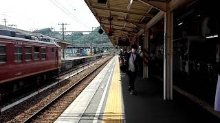 JR山陽本線　普通列車115系ｵｶD-15編成 相生行笠岡駅到着