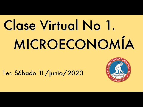 Clase Virtual Microeconomia- UMG 1er.Sabado.