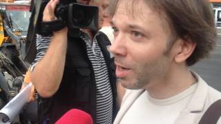 Градозащитник Илья Кушелев - о перемещении пикета и установке памятника