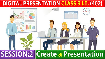 Create a Presentation (Session-2)| class 9 Digital Presentation Unit 5 |Term-2