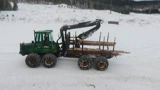 Timberjack 1110D filmed by drone