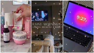 aesthetic morning routines🌺🌹💗                    {tiktok compilation}