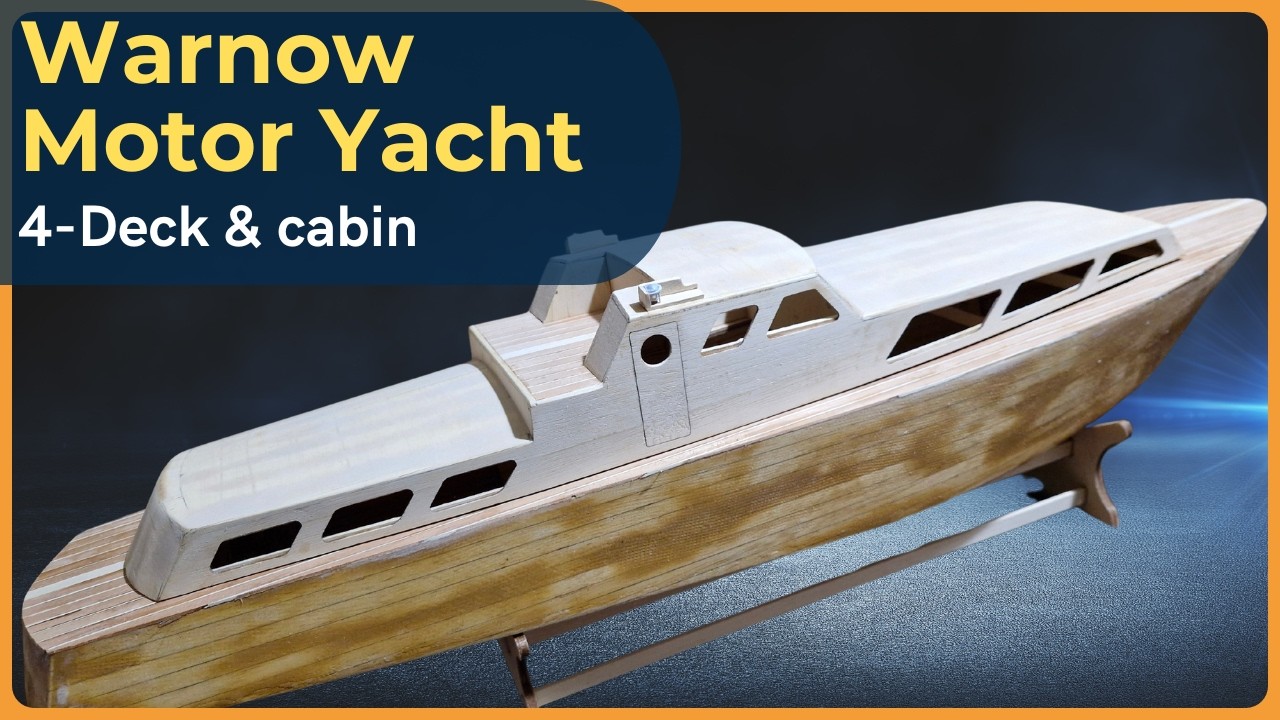 Deck and cabin from Warnow Motor Yacht RC model boat 
