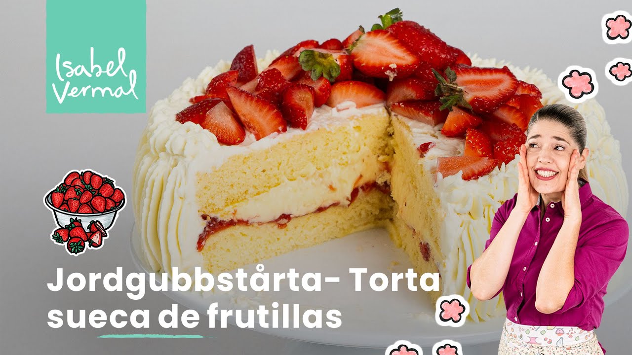 Torta sueca Jordgubbstårta