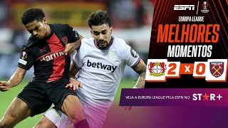 Bayer Leverkusen pressiona, supera ‘muralha’ do West Ham no final e abre vantagem nas quartas image