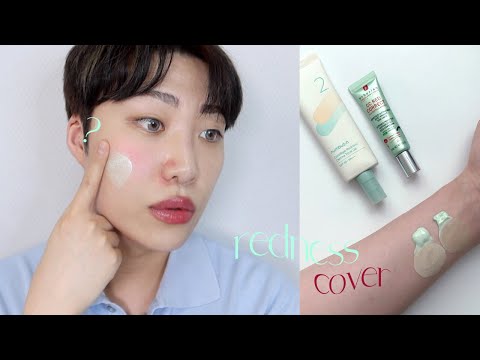 홍조커버 톤업크림 비교❗️오히려 좋아✔️넘버즈인 굿바이레드 그린더마 커버톤업 &amp;<strong>amp</strong>; 에르보리앙 <strong>CC</strong> 레드 코렉트 (붉은기 커버, 다크닝, 컬러비교, 묻어남, 피부타입별 추천)