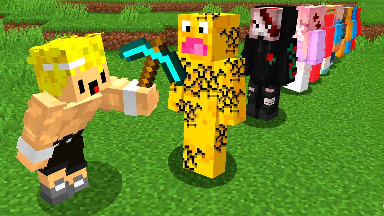 Minecraft Pero Puedo PICAR a Todos Mis Amigos