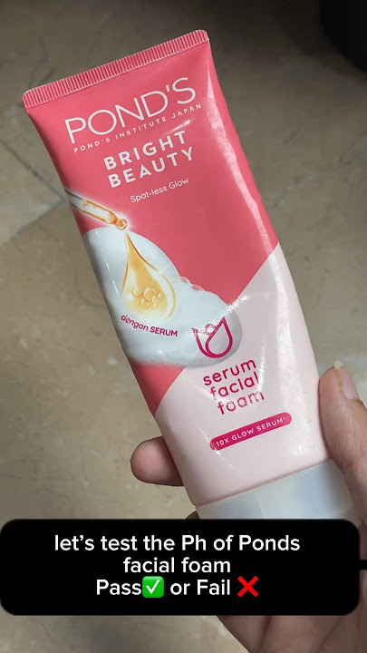 Ponds facial foam , Ph test | #phtest #facewash #pondsfacewash #shorts #skincare