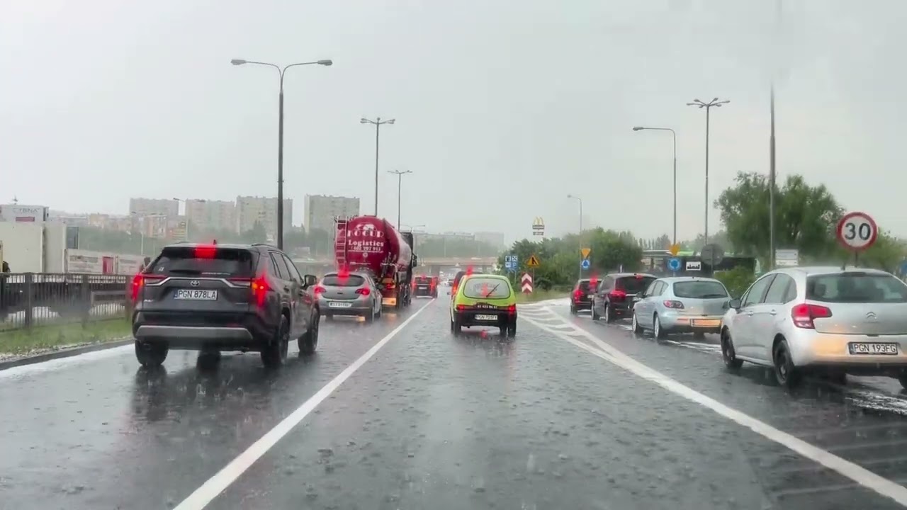 Gniezno zasypane gradem! Dramatyczne skutki burzy