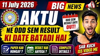 AKTU Academic Calendar 2026-27 / When are the AKTU odd semester exams / AKTU B.Tech, B.Pharma res...