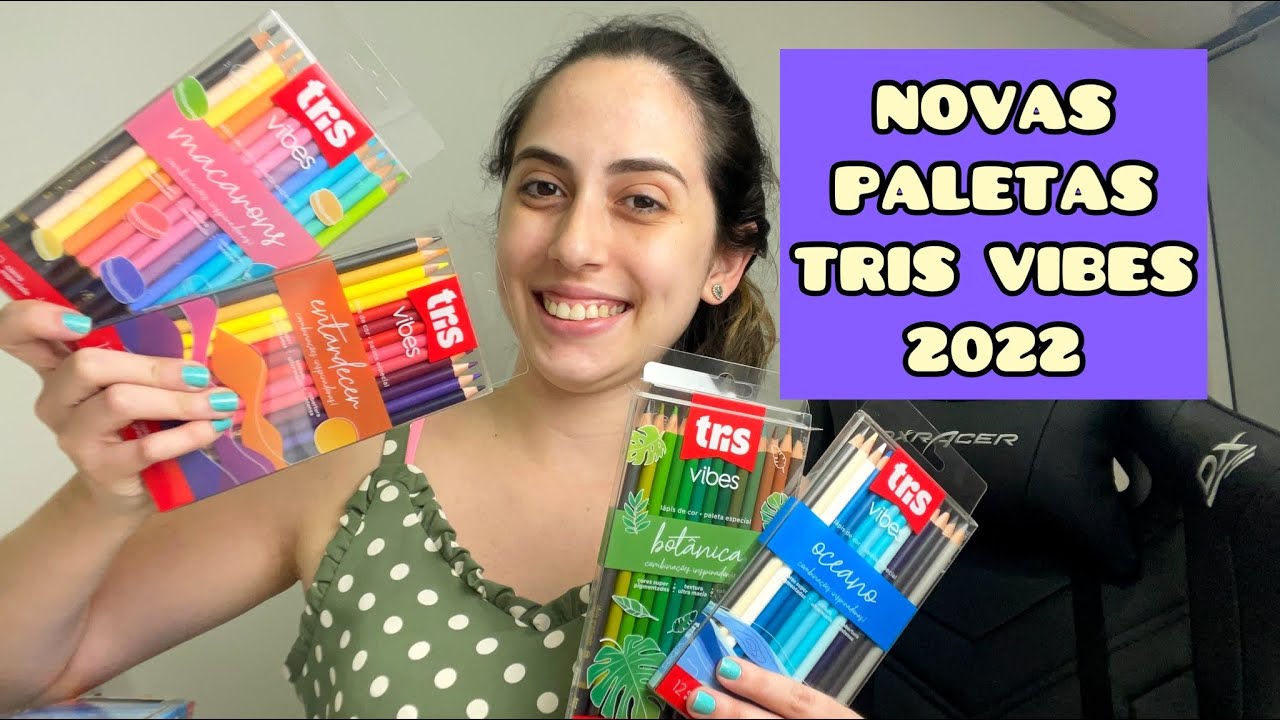 EP. 18 - NOVAS PALETAS DE LÁPIS DE COR TRIS VIBES