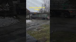 Semi Hits the train overpass! #semi #truck #bridge