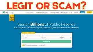 Is TruthFinder Legit or Scam? TruthFinder.com Reviews