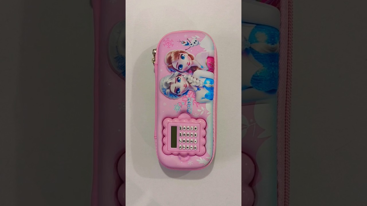 Cute frozen princess pencil case with amazing stationery #schoolsupplies #backtoschool #stationery