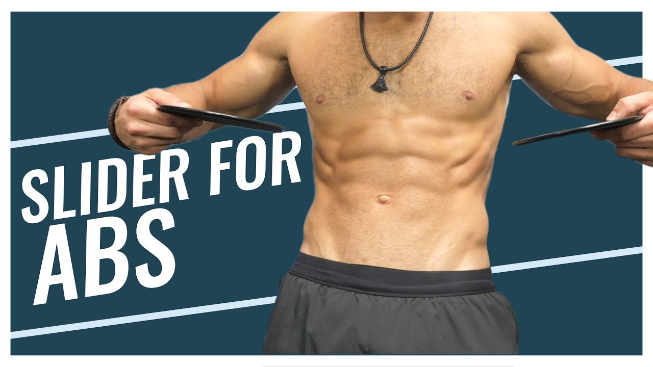 15-Minute Core Workout with Sliders - The best slider exercises for a  6-pack stomach 