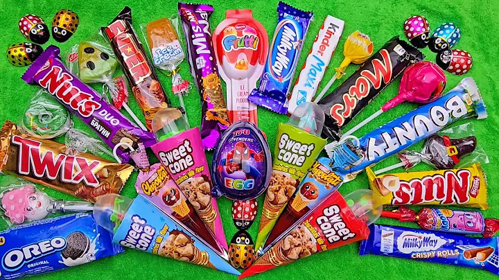 Top 5 Satisfying Video ASMR Lollipops Chocolate and Gummy Candy Unboxing Video Most Popular Candy.