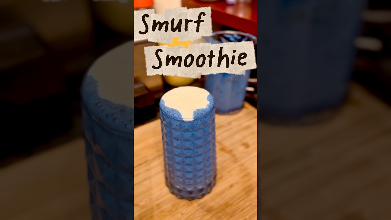 💙 Viral Smurf Smoothie | Healthy & Fun Blue Drink 🥶✨