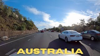Driving on Australian Highway - M1 | Queensland Motorway