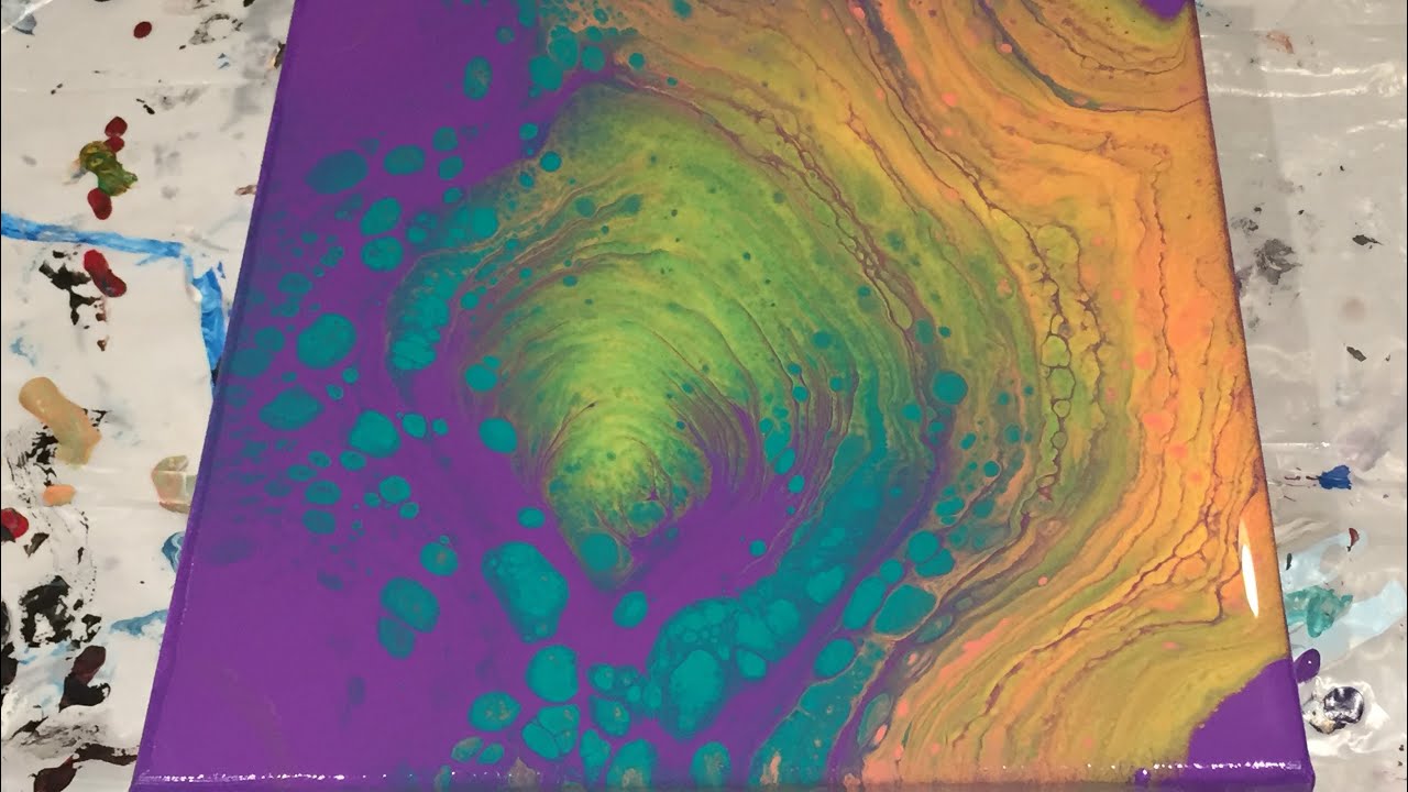 (96) Acrylic Straight Pour - More Color Testing - No Silicone - YouTube