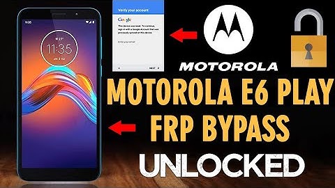 Motorola E6 Play Frp Bypass | Motorola E6 play google lock remove| Motorola E6 XT2005DL frp bypass