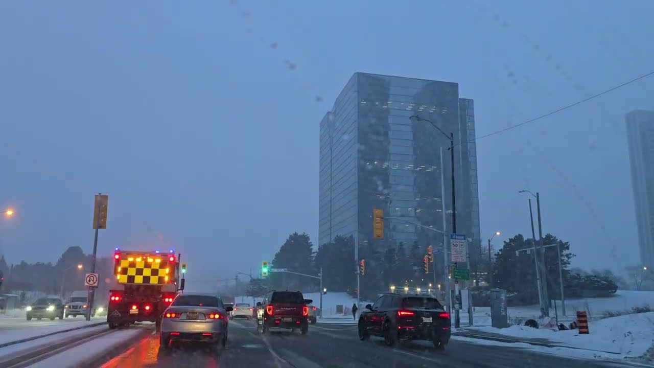 Видеоблог о вождении автомобиля: дорога к улице 🚧 Онтарио, Канада 🍁🇨🇦 6 января 2026 г.