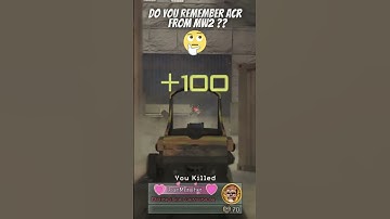 Do you remember ACR from Modern Warfare 2 ?? #shorts #cod