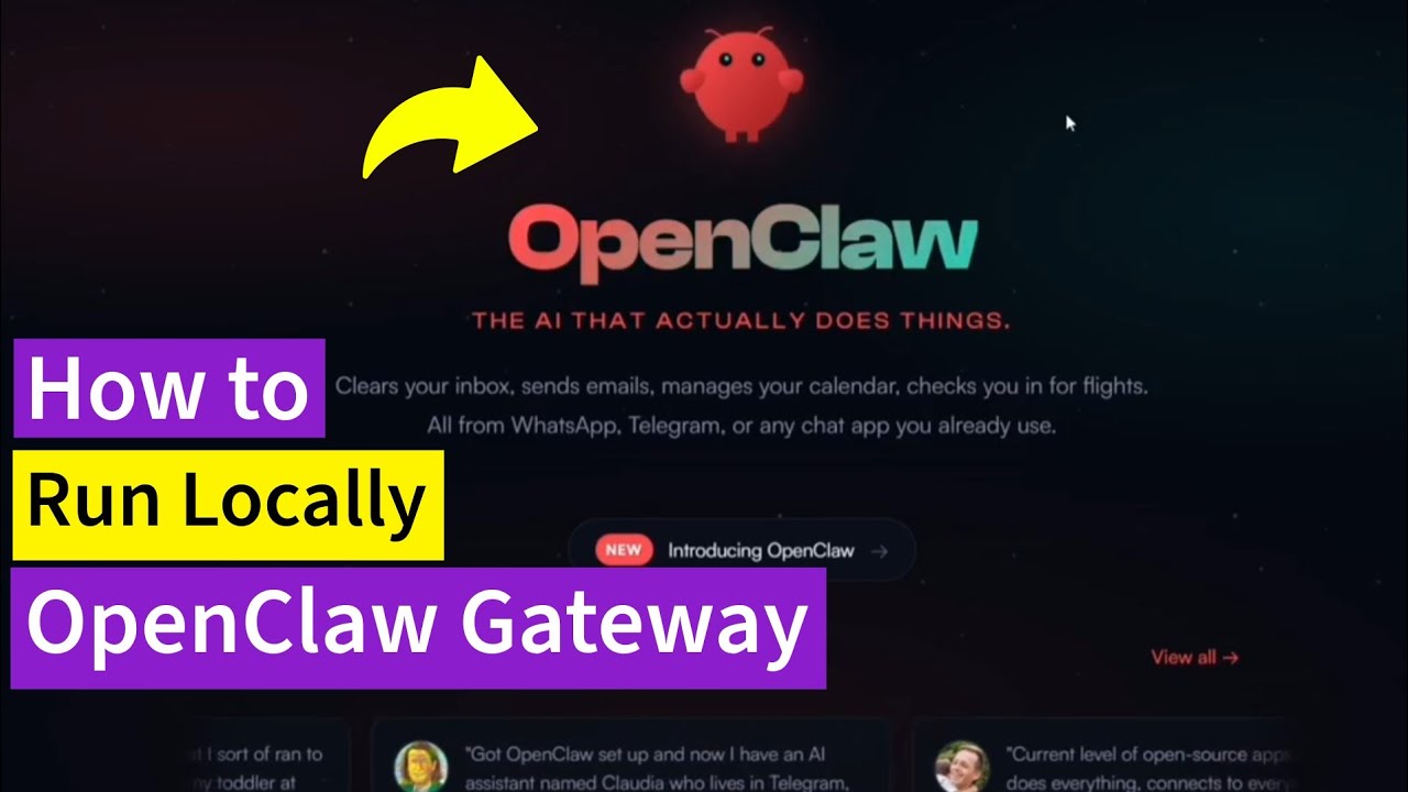 How to Run OpenClaw Gateway Locally | ClawdBot, MoltBot | OpenClaw Websocket Gateway