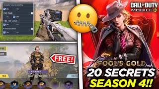 *NEW* 20 SECRET THINGS \& CHANGES IN COD MOBILE SEASON 4! (2024)