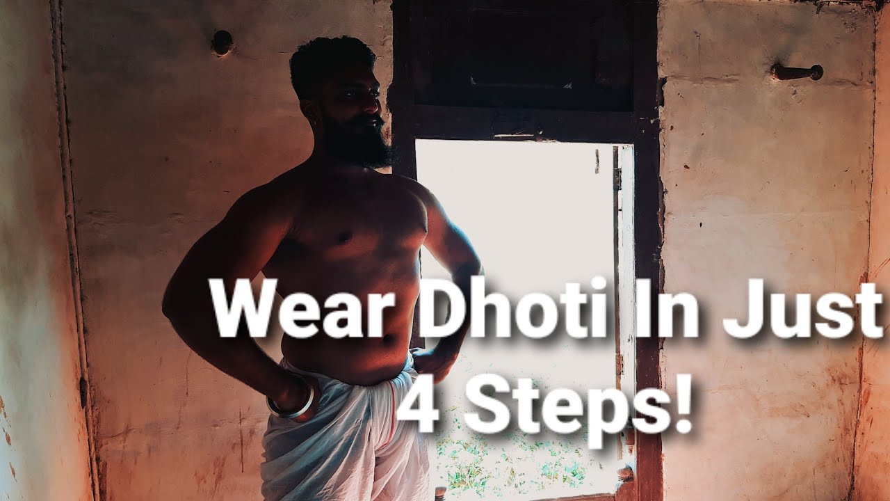 How to wear Dhoti 4 Simple Steps