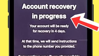 iPhone Account Recovery In Progress |  Your Account Will Be Ready For Recovery In 4 Days | In Hindi