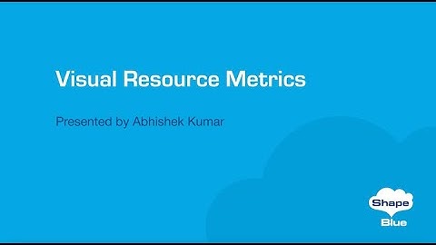 Visual Resource Metrics I CloudStack Feature First Look