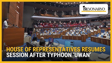 House of Representatives resumes session after Typhoon Uwan, BIR reports strong tax collections
