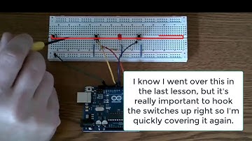Use an Arduino to control LED with 2 push button switches -- Take 2