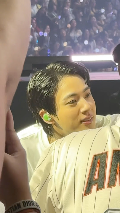 Jin handsome face close up! 😳✨ #bts #jin #kimseokjin #btsarmy #jinconcert #shorts