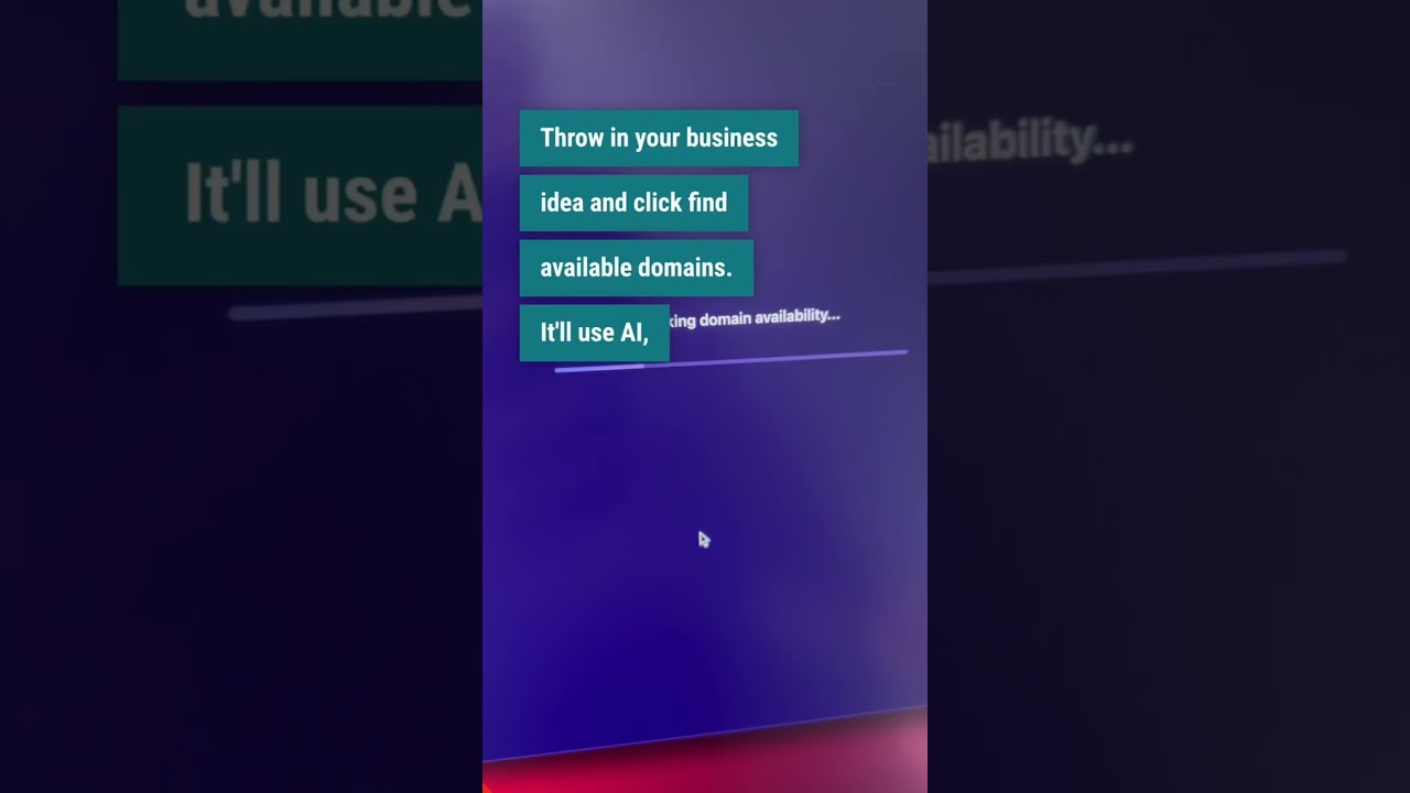 Secret AI Site: finds you .com domains  