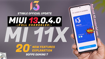 STABLE MIUI 13.0.4 Update on Mi 11x - 90FPS Enabled ? Full Changelog, Android 12 material you 😍