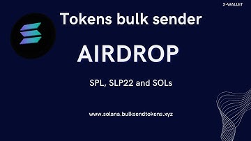 How to Airdrop Solana Tokens: SOL, SPL, and SPL22! #solana #airdrop #bulksender #web3 #crypto