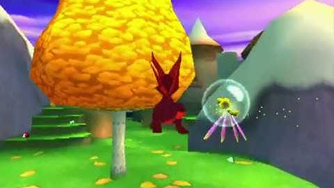 Spyro 3 Year Of The Dragon Spyro swims in the portal loading screen part 1