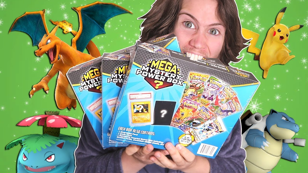 3 Pokemon Mega Mystery Power Boxes 1 Video Youtube