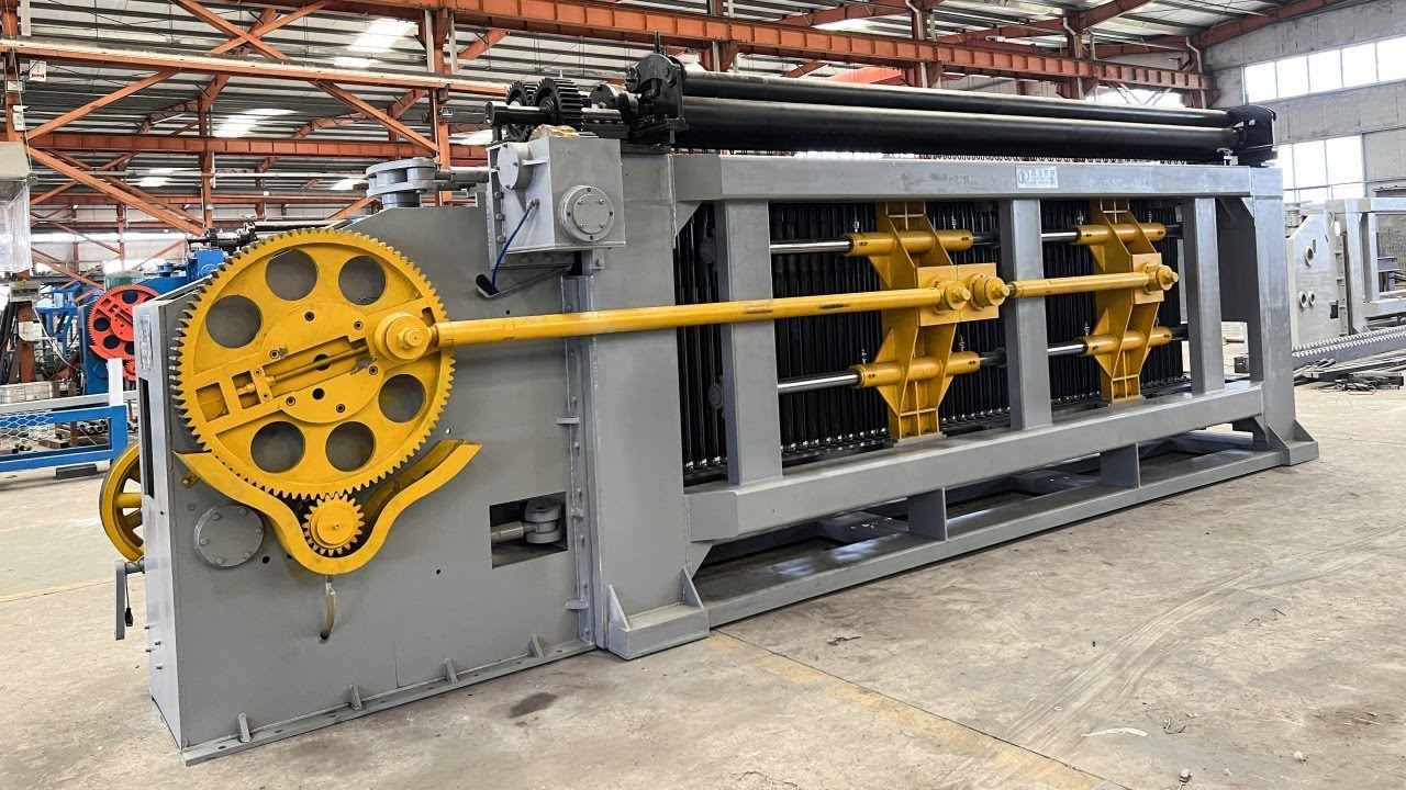 Automatic hexagonal gabion wire mesh machine