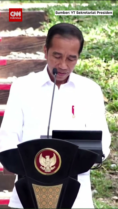 Saat Presiden Jokowi Berpantun 'Pinjam Dulu Seratus'