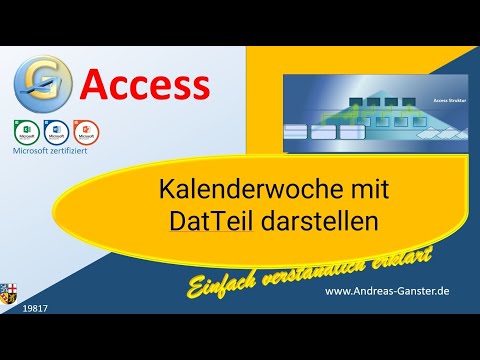Kalenderwoche mit DatTeil darstellen, geht das? Access Tipp 19817  | Access Tutorial deutsch