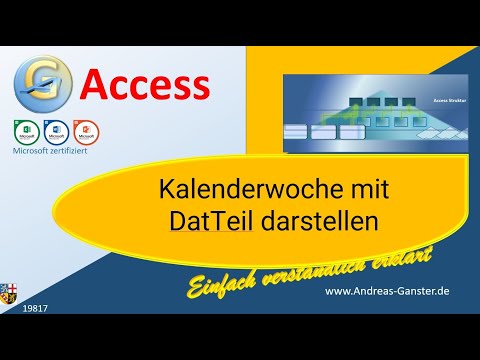 Kalenderwoche mit DatTeil darstellen, geht das? Access Tipp 19817 | Access Tutorial deutsch