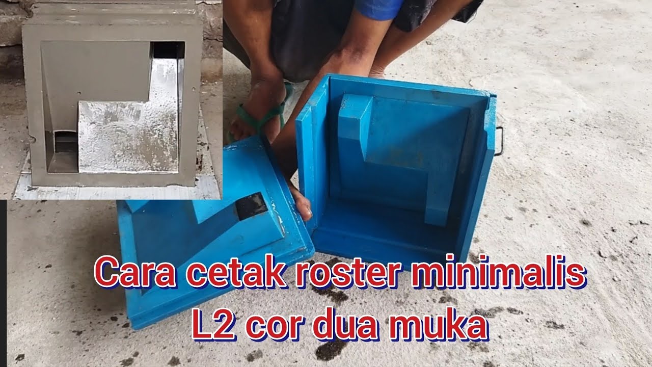 Cara cetak roster minimalis L2 cor dua muka 