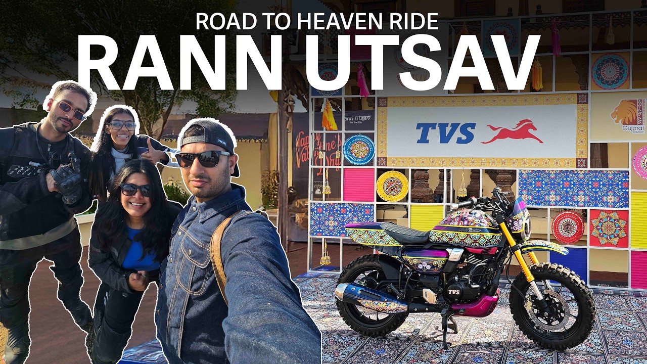 TVS Rann of Kutch Bike Event | Road To Heaven Ride | Rann Utsav 2026 Vlog ,Live The Colors Of Kutch