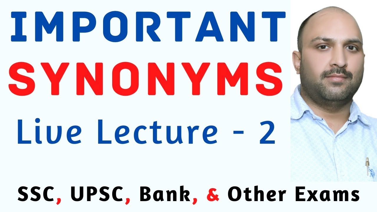 IMPORTANT SYNONYMS 2 English for Competitions Ankul Sir English