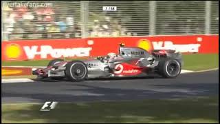 Fernando Alonso Vs Heikki Kovalainen - Kovalainens Careless Mistake - 2008 Australian Gp